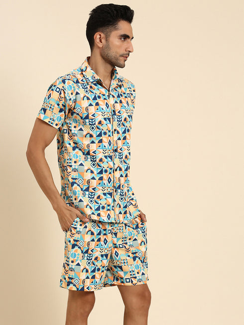 Multicolor Printed Co-Ords Set